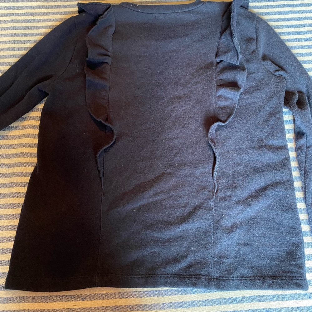 J. Crew Factory Ruffle Sweatshirt - Picture 3 of 5